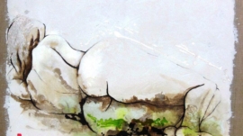 Cunégonde ou Neige printanière.88 x 116 cm DETRUITE